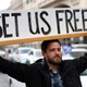 Protester in Michigan on April 15.